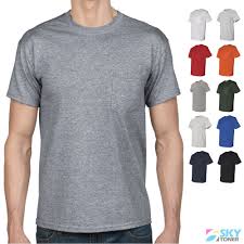 Details About Gildan Dryblend 50 50 Pocket Tee Plain Blank Solid Short Sleeve T Shirt 8300 New