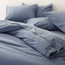 organic cotton blue duvet covers and