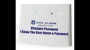 globe at home wifi change pword and