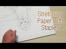 Put an x in two opposing corners on the correct side of your watercolor paper. Basics 35 How To Stretch Watercolor Paper With Staples Youtube Watercolor Paper Paper Watercolor