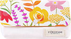l occitane gift makeup bag flowers