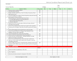 vehicle checklist form
