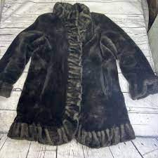 Jones New York Faux Fur Coat Gem