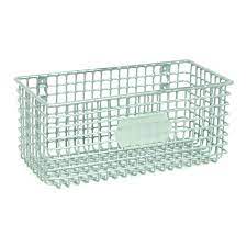 Silver Metal Wire Wall Basket Small