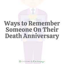 remember someone on their anniversary