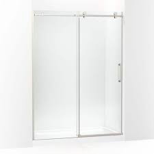 sliding frameless shower door