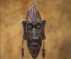 Ancient African Mask Wall Decoration