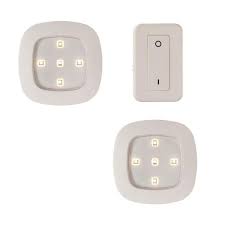 Light It White Wireless Remote Control Led Puck Lighting System 30022 308 The Home Depot