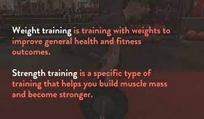 strength training vs weight training