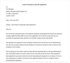 Lease Termination Letter Template Early Lease Termination Letter