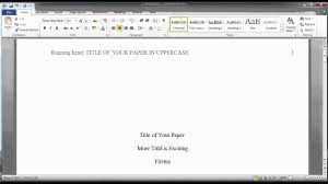 Formatting A Finished Paper In Apa Style Youtube