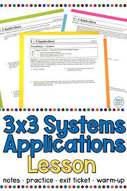 3x3 Systems S Lesson
