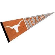 texas longhorns pennant throwback vintage banner