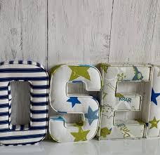 Fabric Letters Fabric Padded Nursery