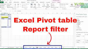 excel pivot table report filter pivot