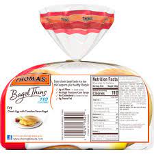 thomas plain bagel thins 8 ct 13 oz