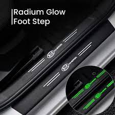 Car Door Radium Logo Glow Sill Plate