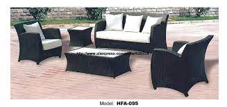 rattan chair sofa set with outdoor