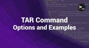 tar command options and exles