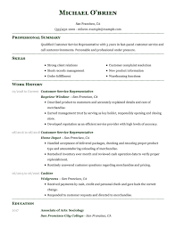 Creating your perfect resume with our professional templates is fast and easy. Customize Our 1 Customer Representative Resume Example