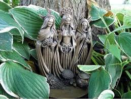 Triple Goddess Goddess Statue