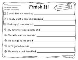Conjunctions For First Grade