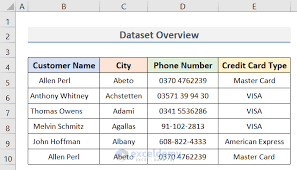 non contiguous cells in excel