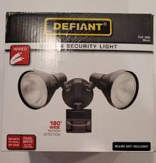 Defiant 180 Degree Black Motion Sensing