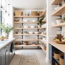 creative pantry shelving ideas plank