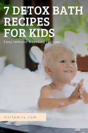 There is no problem bathing your infant or children with epsom salt. 7 Cold Busting Detox Bath Recipes For Kids Hol Family