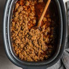 crock pot taco meat story ground beef