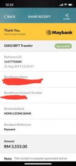 4 simple step guide to create an online fund transfer from your maybank2u bank account to 3e accounting malaysia with the new interbank fund transfer. Suspect Fake Transaction Receipt