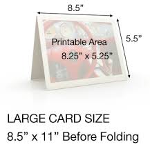 8 5x11 Scored Inkjet Printable Greeting Cards