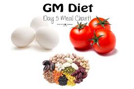 Gm Plan Diet Day 5 Chart With Vegetarian Alternatives Gm