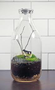 Glass Milk Bottle Decorating Ideas