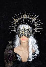 I Set Blind Halo Mask Headdress Eve