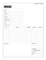 Blank Excel Templates Invoice Checklist Template Word Puntogov Co