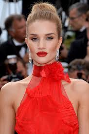 celebrities wearing red lipstick
