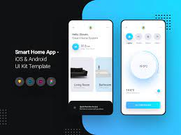 Free ui elements for mobile app design. Smart Home App Ios Android Ui Kit Template Uplabs