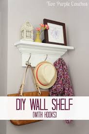 How To Make A Wall Shelf With Hooks