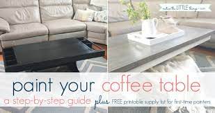 How To Paint Your Coffee Table Notice