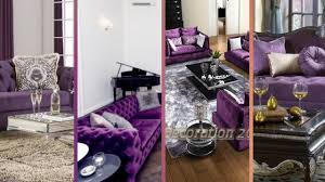 beautiful purple living room decoration