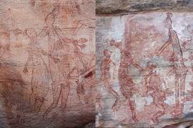 Encuentran pinturas rupestres con misteriosos humanos de casi dos metros de  altura - LA NACION