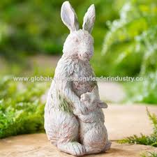 Sculpture Polyresin Rabbit Statue