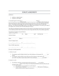 40 Professional Sublease Agreement Templates Forms