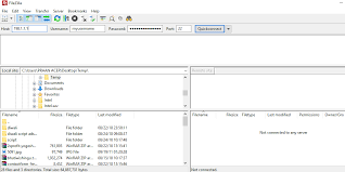 zip file on ftp server filezilla