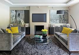 living room color scheme gray and