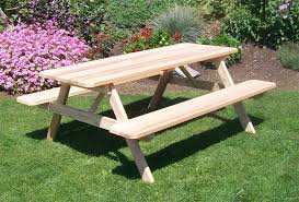 Red Cedar Picnic Table And Benches From