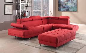 glory milan red sectional sofa g440