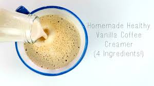 homemade healthy vanilla coffee creamer